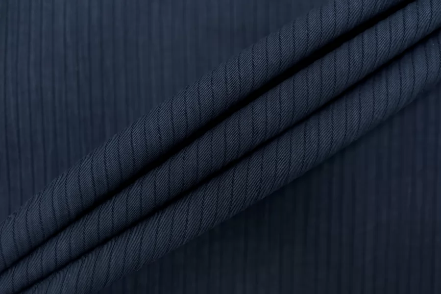 Хлопок костюмный фактурный Тёмно-синий BRS H10/5 E77 26012637