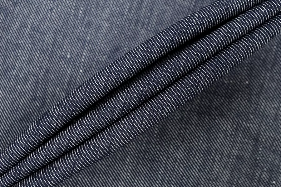 Лён костюмный под джинсу Синий BNC H14/1 F10 26032616