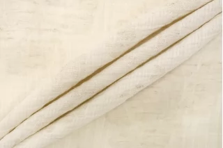 Марлевка хлопок со льном жаккардовая MAX MARA Натурально-молочная BNC H15 G30 26032621