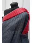 Стежка двусторонняя с утеплителем ARMANI Красно-серая H52 GG00 19052662