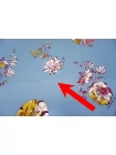 Вискоза твиловая MAX MARA Цветы на серо-голубом MM H002 FF44 10062601
