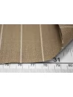 Лён с вискозой плательно-костюмный Бежевый в полоску FRM H16/2 G20 14052675