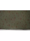 Микровельвет плательно-рубашечный Зелёный цветочный FRM H18/2 K30 16052601