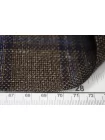 Лён плательно-костюмный PRADA Коричневый в клетку IDT H16/3 F10 19052672