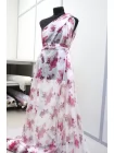 Шифон шёлковый MAX MARA Цветы на белом MM H002 FF22 20042634