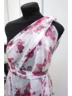 Шифон шёлковый MAX MARA Цветы на белом MM H002 FF22 20042634