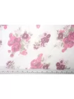 Шифон шёлковый MAX MARA Цветы на белом MM H002 FF22 20042634