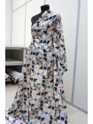 Хлопок сатиновый рубашечный MAX MARA Цветочный печворк MM H002 EE22 20042644