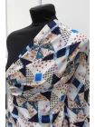 Хлопок сатиновый рубашечный MAX MARA Цветочный печворк MM H002 EE22 20042644