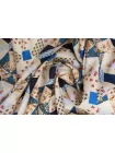 Хлопок сатиновый рубашечный MAX MARA Цветочный печворк MM H002 EE22 20042644