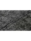 Трикотаж вязаный с шерстью MISSONI Чёрно-серо-голубой зигзаг CVC H49 Z70 20052661