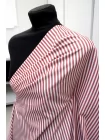 Рубашечный хлопок мерсеризованный MAX MARA Красно-белая полоска MM Н001 EE22 21042623