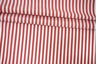 Рубашечный хлопок мерсеризованный MAX MARA Красно-белая полоска MM Н001 EE22 21042623