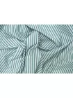 Рубашечный хлопок мерсеризованный MAX MARA Бело-зелёная полоска MM Н5 А30 22042606