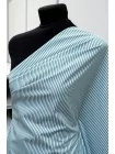 Рубашечный хлопок мерсеризованный MAX MARA Бело-зелёная полоска MM Н5 А30 22042606