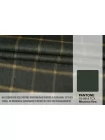 Пальтовая шерсть с мохером в клетку Зелёная FRM H55/4 CC00 13072617