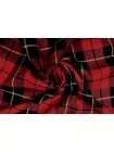 Костюмная шерсть в клетку VERSACE Чёрно-красная FRM H60/1 FF60 13072630