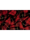Костюмная шерсть в клетку VERSACE Чёрно-красная FRM H60/1 FF60 13072630