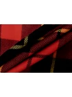 Костюмная шерсть в клетку VERSACE Чёрно-красная FRM H60/1 FF60 13072630
