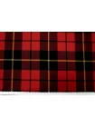 Костюмная шерсть в клетку VERSACE Чёрно-красная FRM H60/1 FF60 13072630