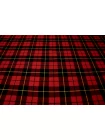 Костюмная шерсть в клетку VERSACE Чёрно-красная FRM H60/1 FF60 13072630