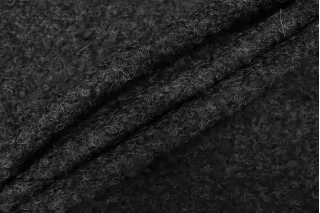 Пальтовое букле шерсть с альпакой Тёмно-серое BL H10 CC00 17082602