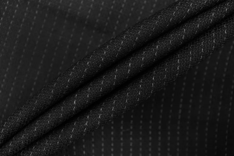 Костюмная шерсть дабл ARMANI Чёрно-серая BL H12/1 FF70 17082623