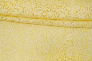 Трикотаж хлопковый ажурный Жёлтый BL H53/1 F33 17082650