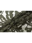 Кружево хлопковое кордовое Зелёный хаки BL H53/3 F44 17082652
