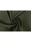 Атлас вискозный с купрой плательно-костюмный Зелёный хаки BL H32/1 J40 17082654