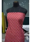 ОТРЕЗ 1,3 М Вискоза твиловая MAX MARA Розовые сердца на красном MM (08) 20042673-1
