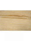 ОТРЕЗ 2 М Льняной трикотаж полоска Горчично-молочный CMF H46/5 W20 23032314-1 (24)