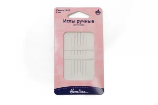 Иглы ручные для бисера Hemline №10-15, 6 шт  24092601