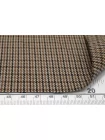Поливискоза костюмная в гусиную лапку Коричнево-бежевая BNC H60/6 AA60 27082652