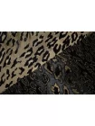 Жаккард костюмный DOLCE & GABBANA Леопард чёрно-золотистый H34/4 L10 30082605