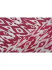 Жаккард костюмный плотный Икат малиновый H34/3 L10 30082606
