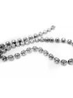 Металлическая цепочка под серебро со стеклянными стразами Swarovski 42 см FR1-21 16042604