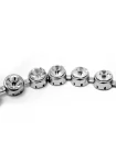 Металлическая цепочка под серебро со стеклянными стразами Swarovski 42 см FR1-21 16042604