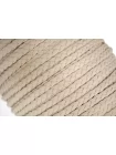 Шнур плетёный косичкой Бежевый 0,6 см KR2D 18042602