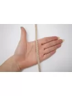 Шнур плетёный косичкой Бежевый 0,6 см KR2D 18042602
