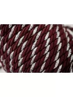 Шнур гайтановый Винный с серебряным люрексом 6 мм KR3D 18042603