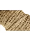 Шнур плетёный круглый Бежевый с золотым люрексом 5 мм KR-3D 18042612