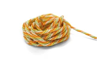 Шнур гайтановый Оранжево-зелёный 3 мм KR-3D 18042614