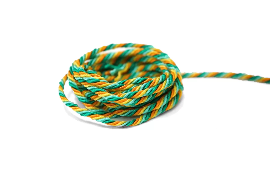 Шнур гайтановый Жёлто-зелёный 3 мм KR3D 18042624