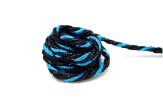 Шнур гайтановый Чёрно-голубой люрекс 6 мм LA30\3 18042631