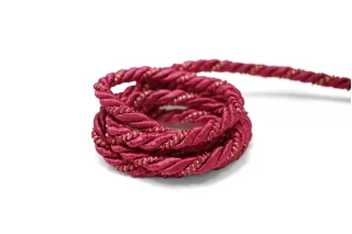 Шнур гайтановый Золотисто-розовый с люрексом 1 см LA30\3 18042643