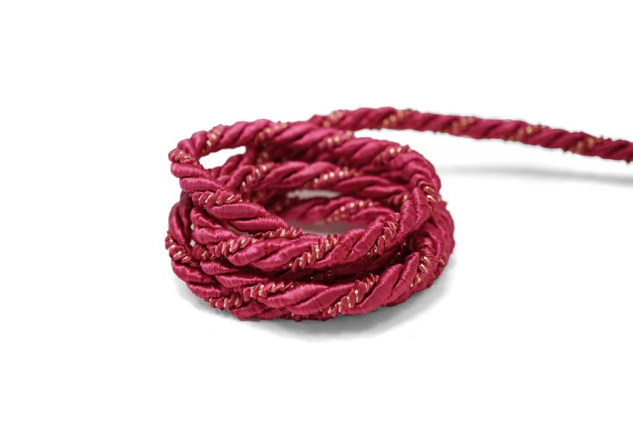 Шнур гайтановый Золотисто-розовый с люрексом 1 см LA30\3 18042643