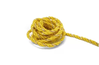 Шнур гайтановый Золотисто-жёлтый с люрексом 4 мм LA30\3 18042647