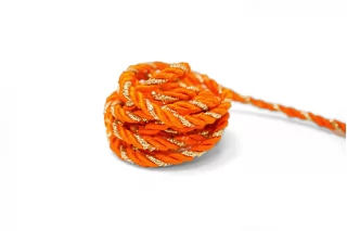 Шнур гайтановый Золотисто-оранжевый с люрексом 4 мм LA30\3  18042659