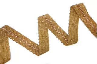 Тесьма твидовая окантовочная Охра 3 см ST7 18042665